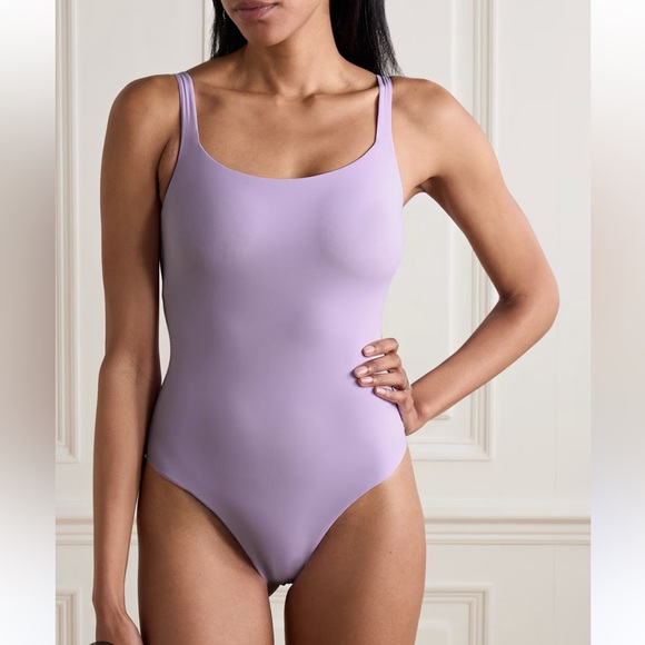 Skims first everyone square neck lilac Lavender bodysuit size large - Picture 1 of 8